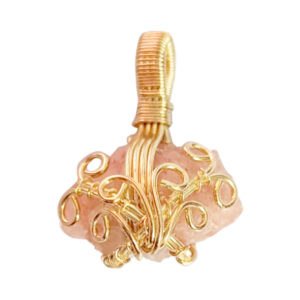 Rouge Sunstone Wire Wrap Pendant