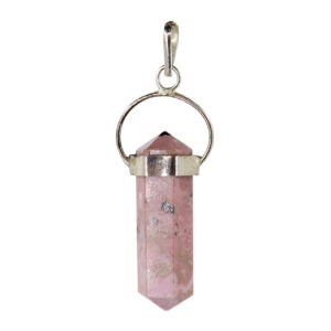 Rhodonite Double Terminated Point Pendant
