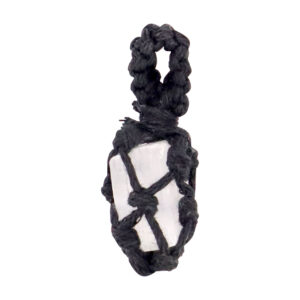 Rough Selenite Thread Cage Pendant