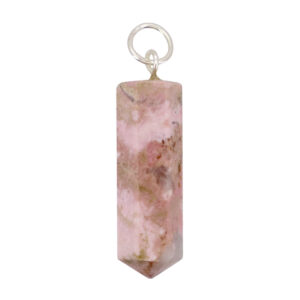 Rhodonite Pencil Point Pendant