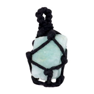 Rough Amazonite Thread Cage Pendant