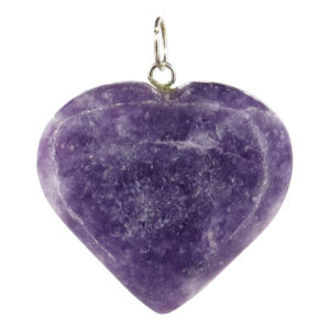 Lepidolite Heart Pendant( Pack of 6)