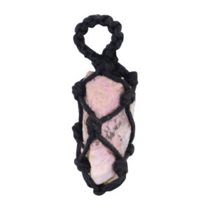 Rough Rhodonite Thread Cage Pendant