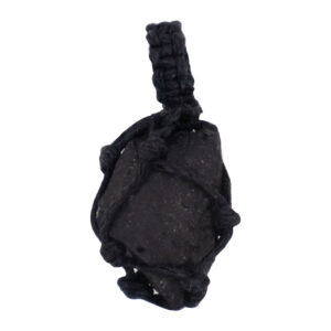 Rough Shungite Thread Cage Pendant
