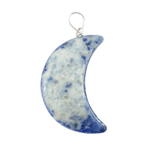 Lapis Lazuli Moon-Shaped Pendant