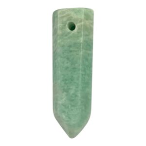 6 Sides Amazonite Point Pendant with 2 mm Hole