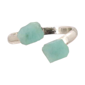 Amazonite Adjustable Ring (Pack of 3) Fits sizes 6 to 10