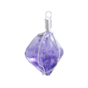 Amethyst Cage Point Pendant 1.75-2"