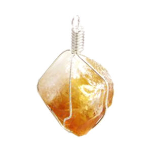 Citrine Cage Point Pendant