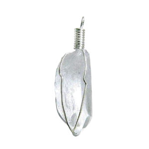 Crystal Quartz Cage Point Pendant 1.75-2.25"