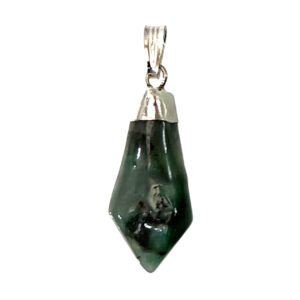 Emerald Diamond Shape Pendant 1-1.75"