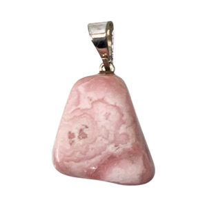 Rhodochrosite Tumbled Stone Pendant
