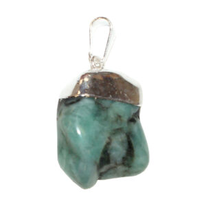 Emerald Tumbled Stone Pendant