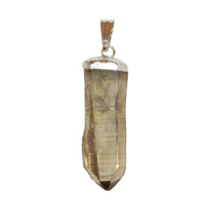 Rough Smoky Quartz Pendant with Cap 1.25-1.75
