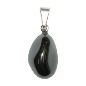 Polished Hematite Tumbled Stone Pendant