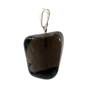 Polished Smoky Quartz Tumbled Stone Pendant