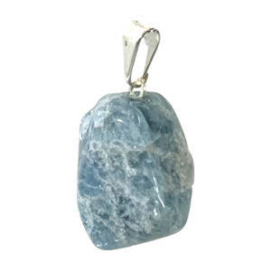 Polished Aquamarine Tumbled Stone Pendant
