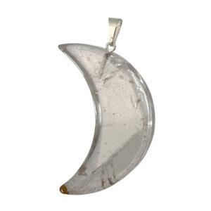 Smoky Quartz Moon Pendant