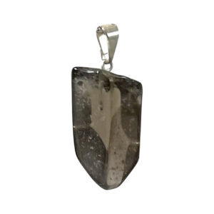 Polished Smoky Quartz Tumbled Stone Pendant