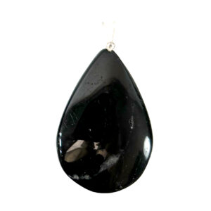 Black Tourmaline Drop Pendant