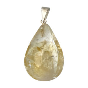 Polished Citrine Drop Pendant