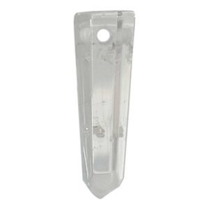 Crystal Quartz Point with 2 mm hole 6 Sides Pendant 1-1.75"