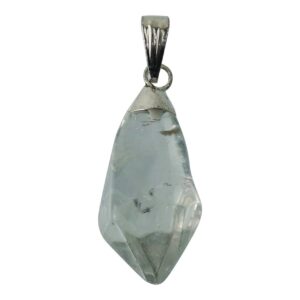 Polished Prasiolite Point Pendant