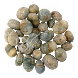 Matte Blue Onyx B Tumbled Stones