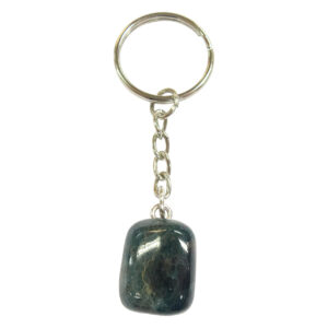 Blue Apatite Tumbled Stone Keychain