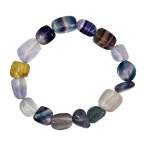 Fluorite Tumbled Stone Bracelet