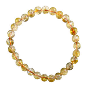 Citrine Beads Elastic Bracelet