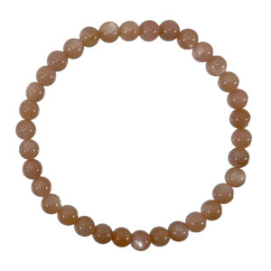 Peach Moonstone Bracelet (5-7 mm Beads)
