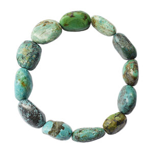 African Turquoise Tumbled Stone Bracelet