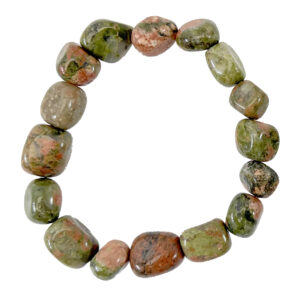 Unakite Tumbled Stones Bracelet