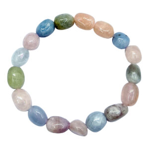 Morganite Tumbled Stones Bracelet