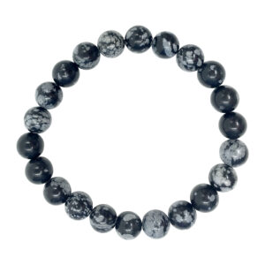 Snowflake Obsidian Bracelet