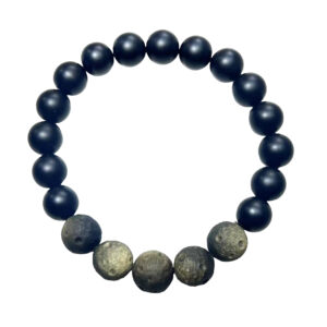 Black obsidian Planets Bracelet