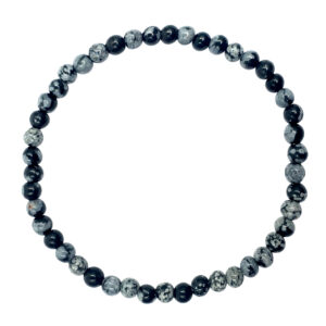 Snowflake Obsidian Bracelet