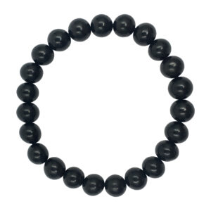 Jet Bracelet 8-8.5 mm 7.15-7.25"