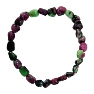 Ruby Zoisite Tumbled Stones Bracelet