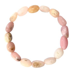 Pink opal Tumbled Stones Bracelet
