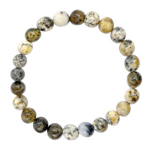 Dendritic Opal Bracelet 8-8.5 mm 7.15-7.25"