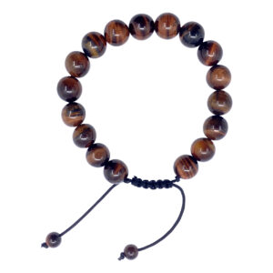 Tiger Eye Beads Adjustable Bracelet (10 mm)