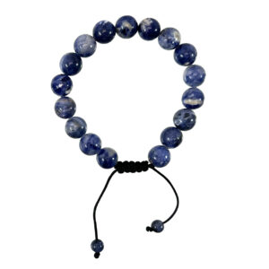 Sodalite Beads Adjustable Bracelet (10 mm)
