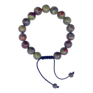 Dragonblood Jasper Beads Adjustable Bracelet (10 mm)