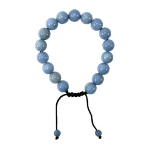 Angelite Beads Adjustable Bracelet (10 mm)