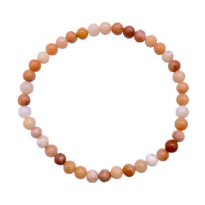 Orange Aventurine Beads Bracelet (4-4.5 mm)