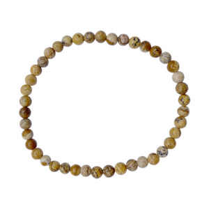 Picture Jasper Beads Bracelet (4-4.5 mm)