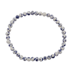 Dalmatian Jasper Beads Bracelet (4-4.5 mm)
