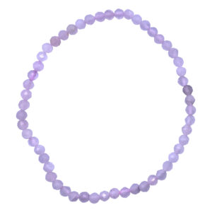 Rose Quartz Faceted Stone Beads Bracelet